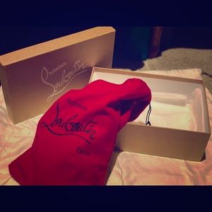 Size 5 Louboutin heels (size 35), never worn
